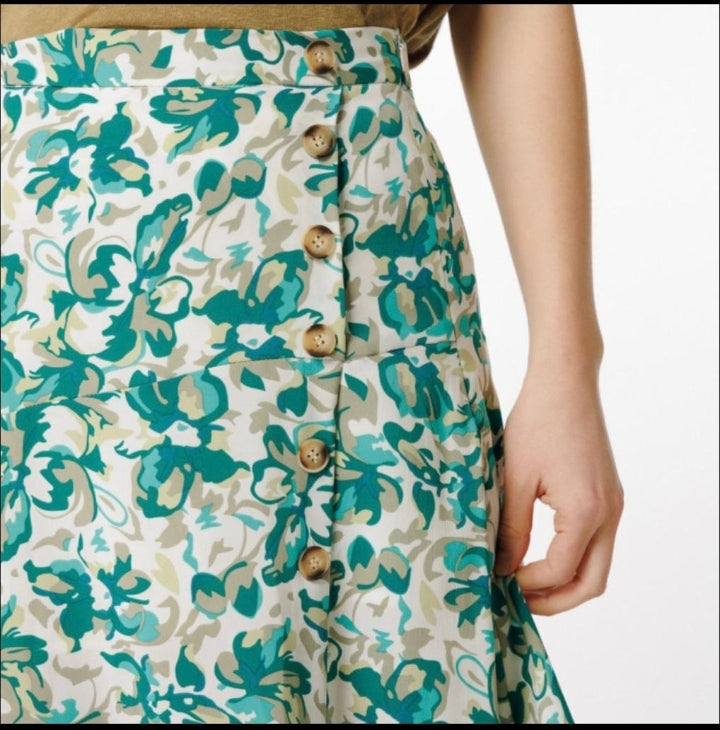 falda midi fantasia