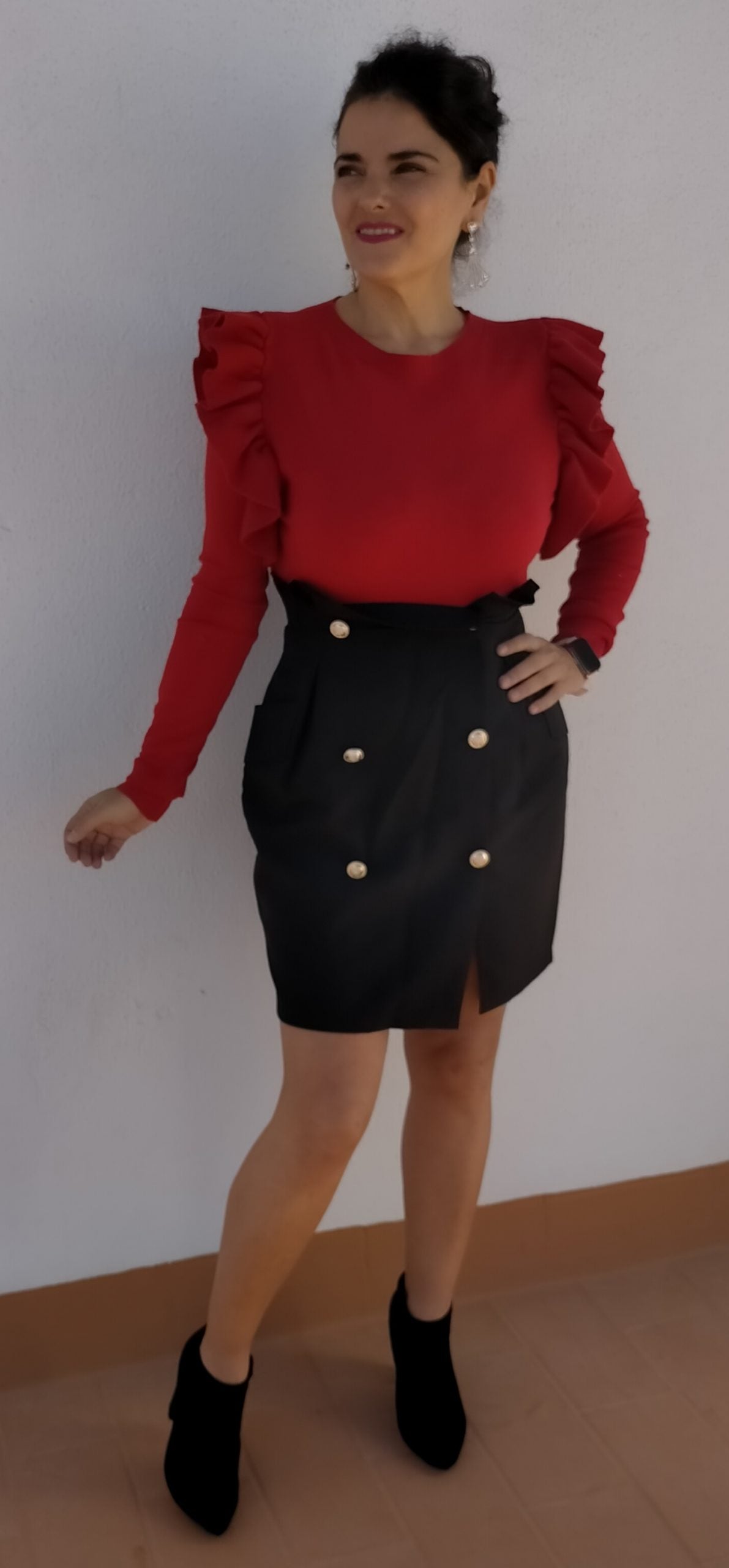 falda luisa botones