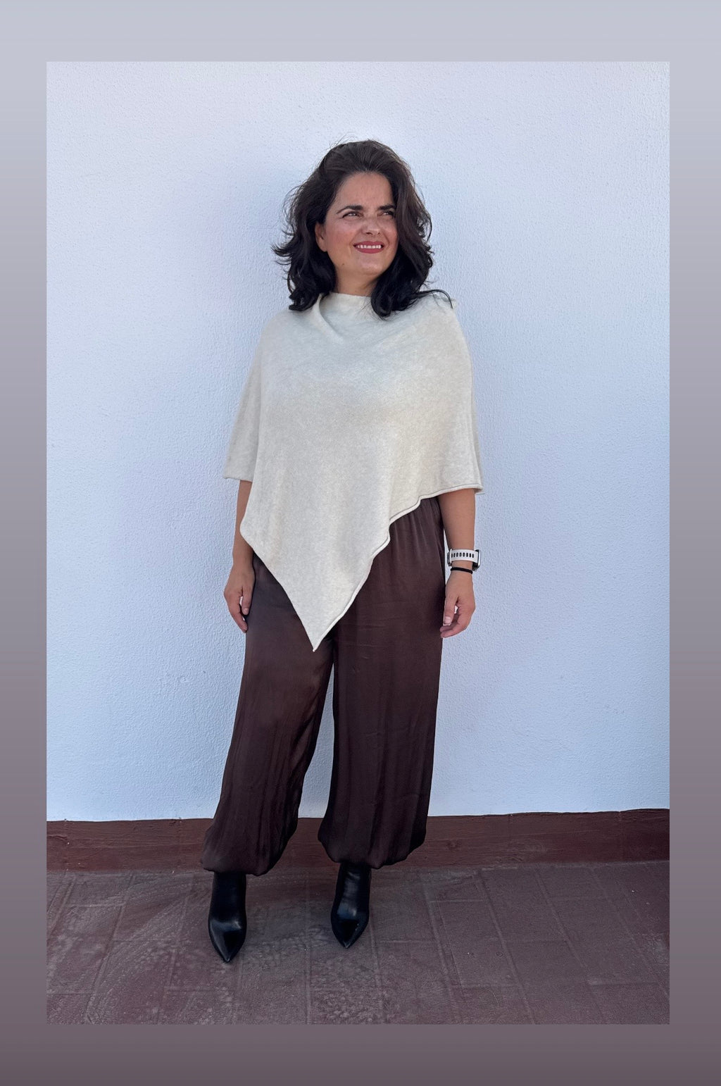 poncho lana fina