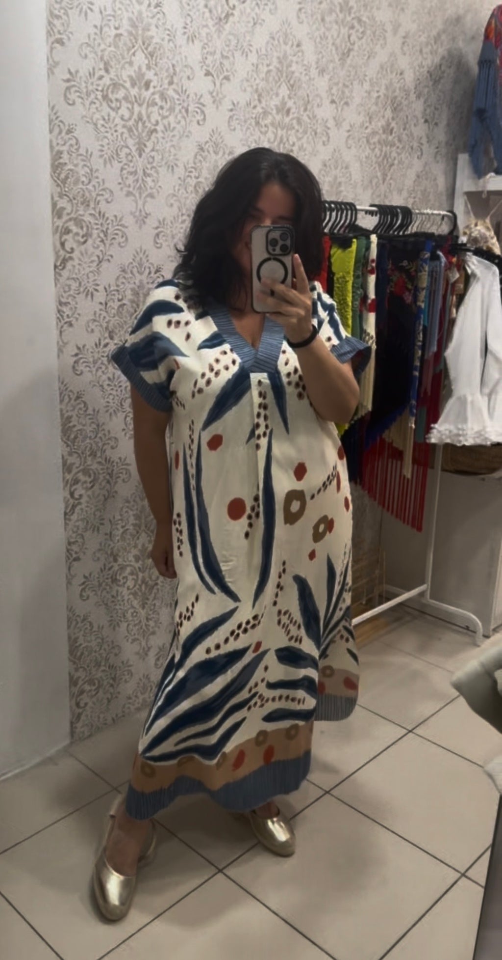 vestido estampado sol