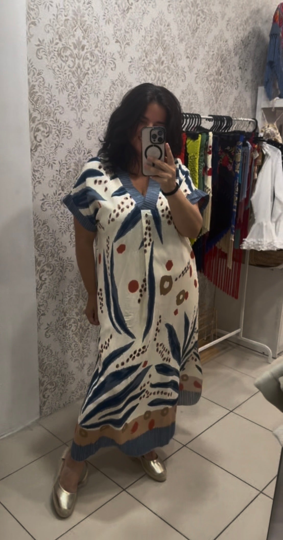 vestido estampado sol