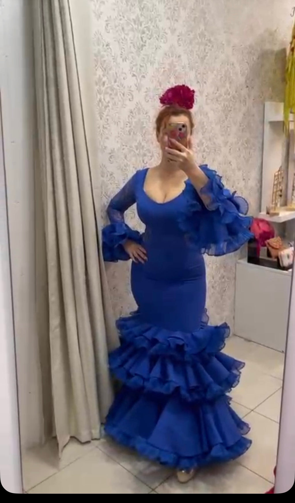 traje flamenca encaje