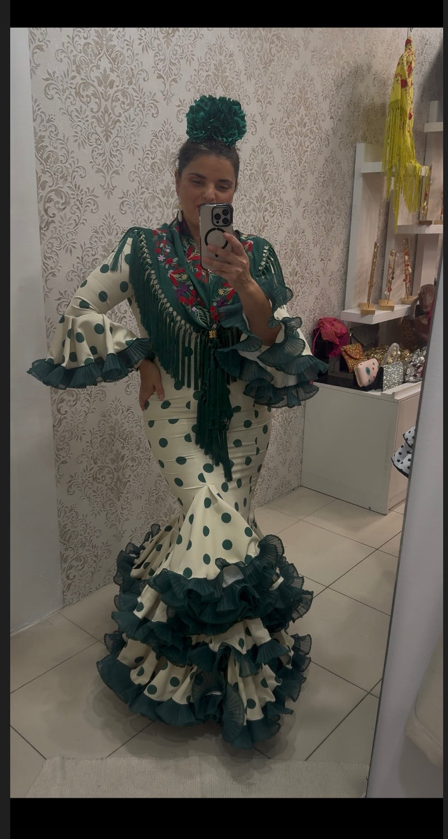 traje flamenca marina
