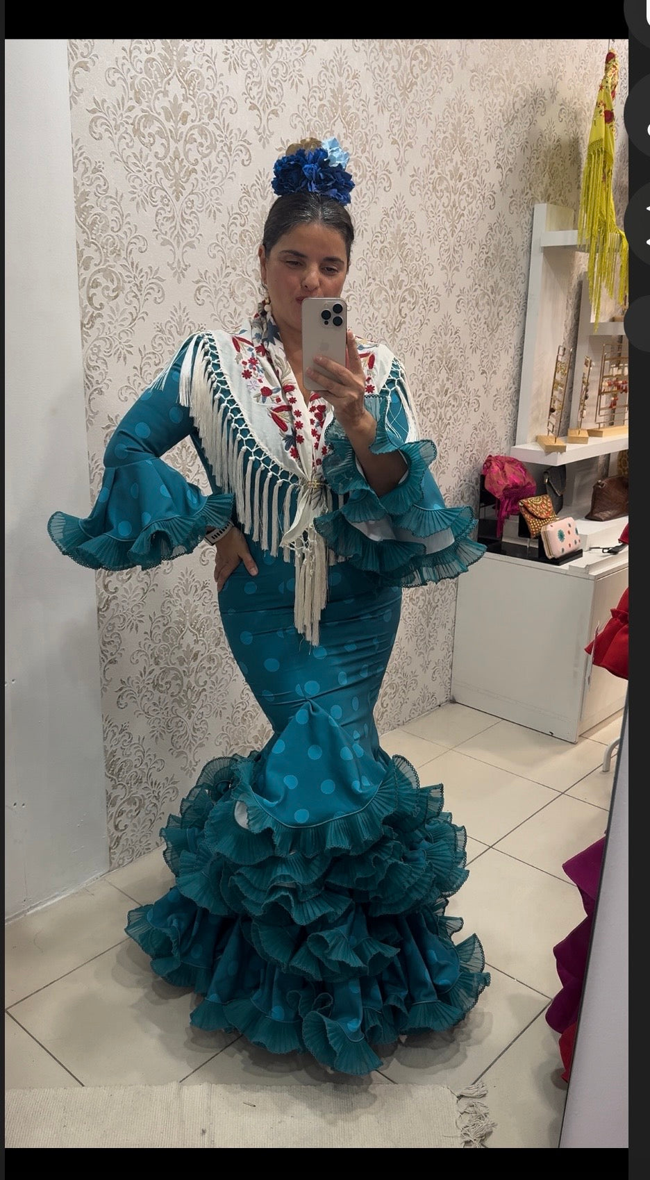 traje flamenca marina