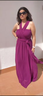 vestido largo gasa atenas